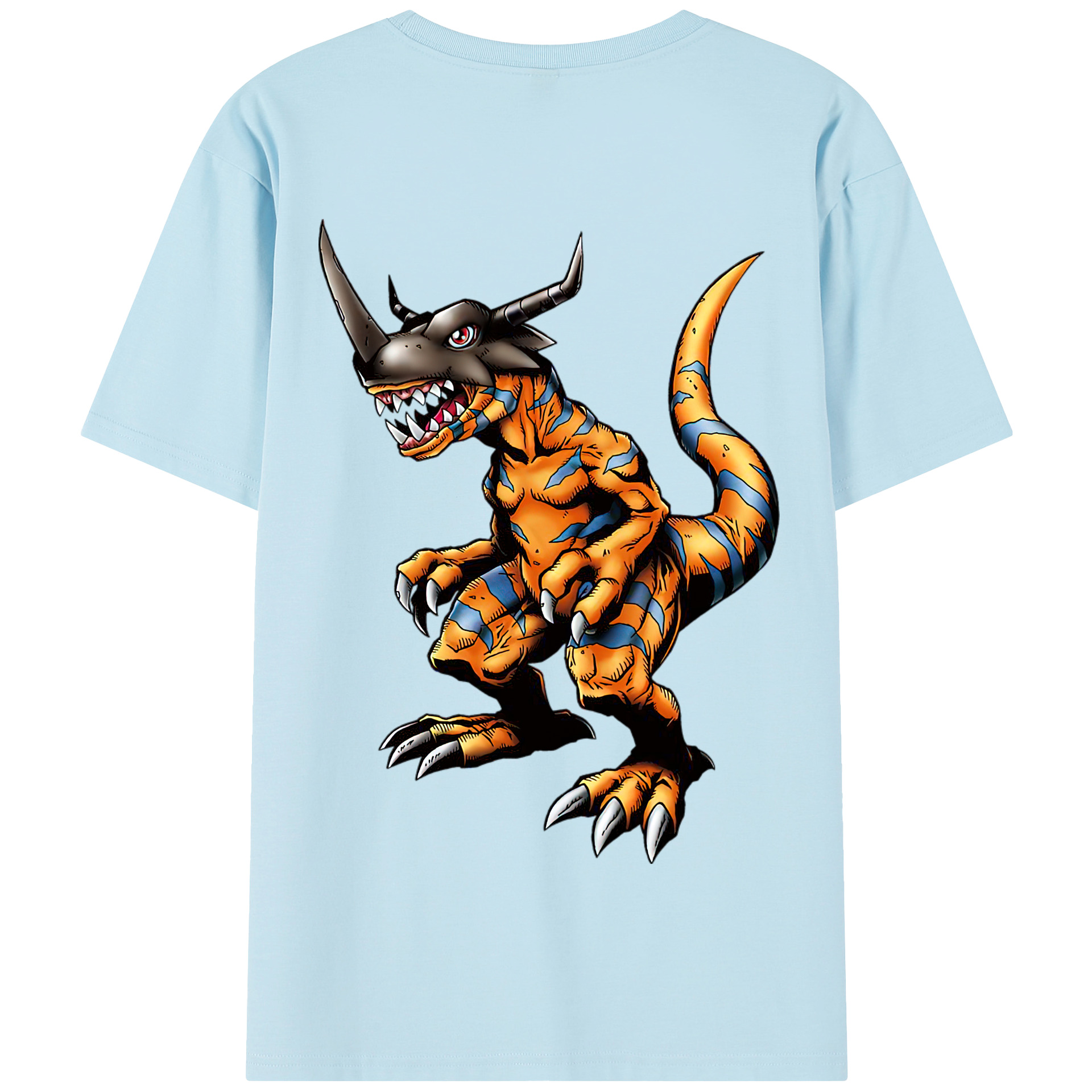 （画像用） Digimon デジタルモンスター/デジモン 綿100％半袖Tシャツ（背面プリント）
